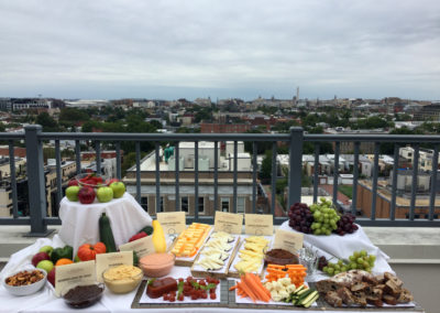 cheese station catering rooftop