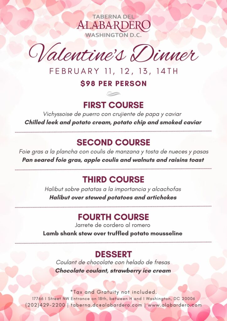 Valentine's day, Valentine's dinner, Washington DC, Top 10 Restaurants in DC, Spanish cuisine, Spanish Restaurant, Washington DC Restaurant, Best Restaurant for valentine's dinner, Superbowl